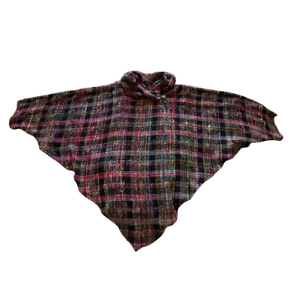 Allie Coosh Handwoven Oversized Poncho Sweater - Picture 8 of 8